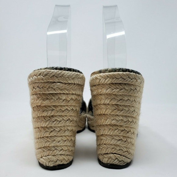 Donald J. Pliner Tan and Black Wedges - Picture 6 of 10